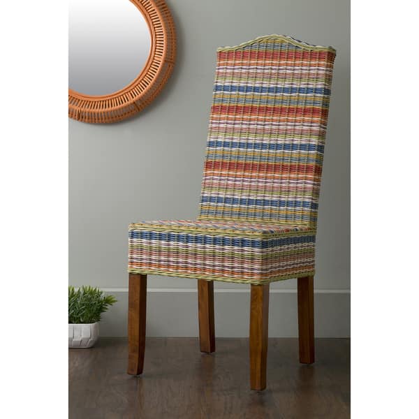 East At Main S Heaton Multi Colored Rattan Dining Chair East At Main S Heaton Multi Colored Rattan Dining Chair