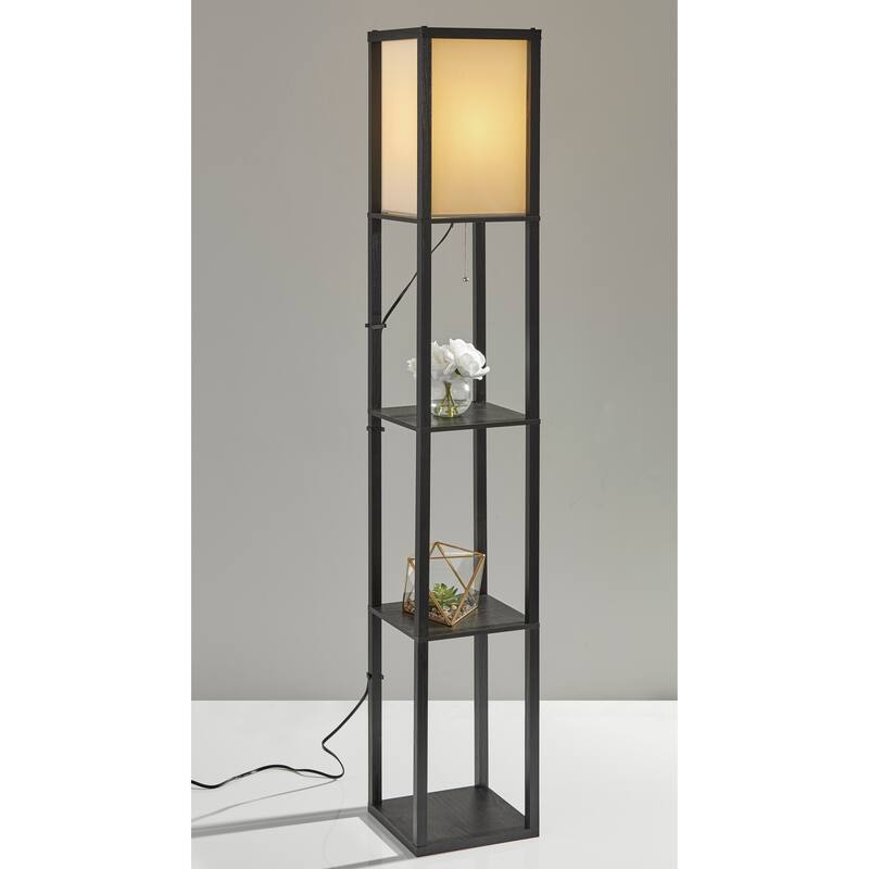 Carbon Loft Wiig Wood Shelf Lamp