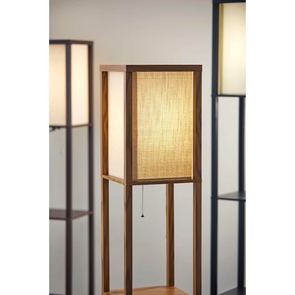 Carbon Loft Wiig Wood Shelf Lamp