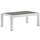 preview thumbnail 11 of 12, Shore 4 Piece Outdoor Patio Aluminum Sectional Sofa Set