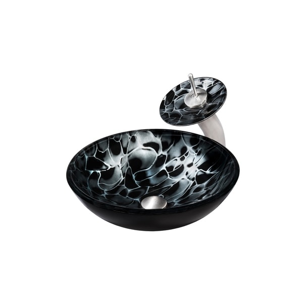 novatto glass vessel bathroom sink