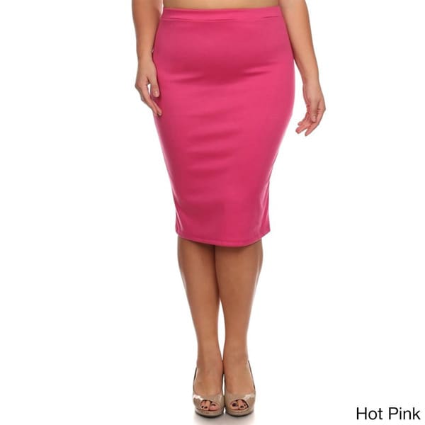 hot pink pencil skirt plus size