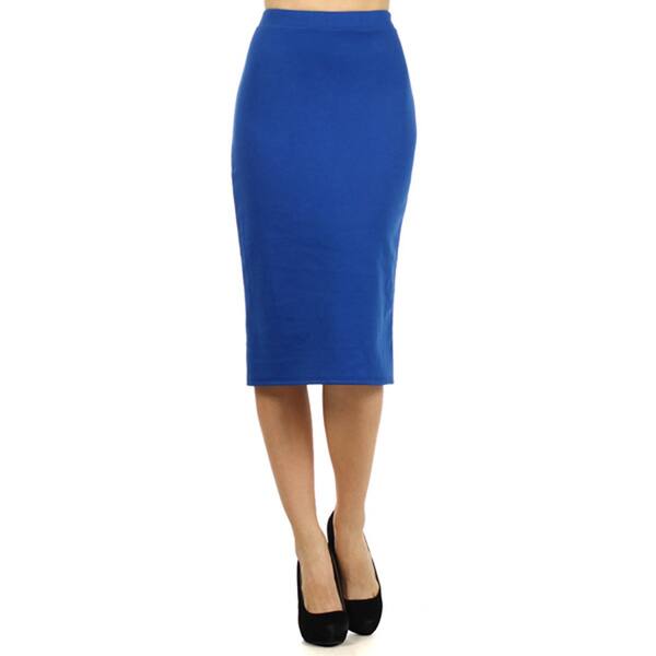 Women's Solid Pencil Skirt - On Sale - Overstock - 13232227