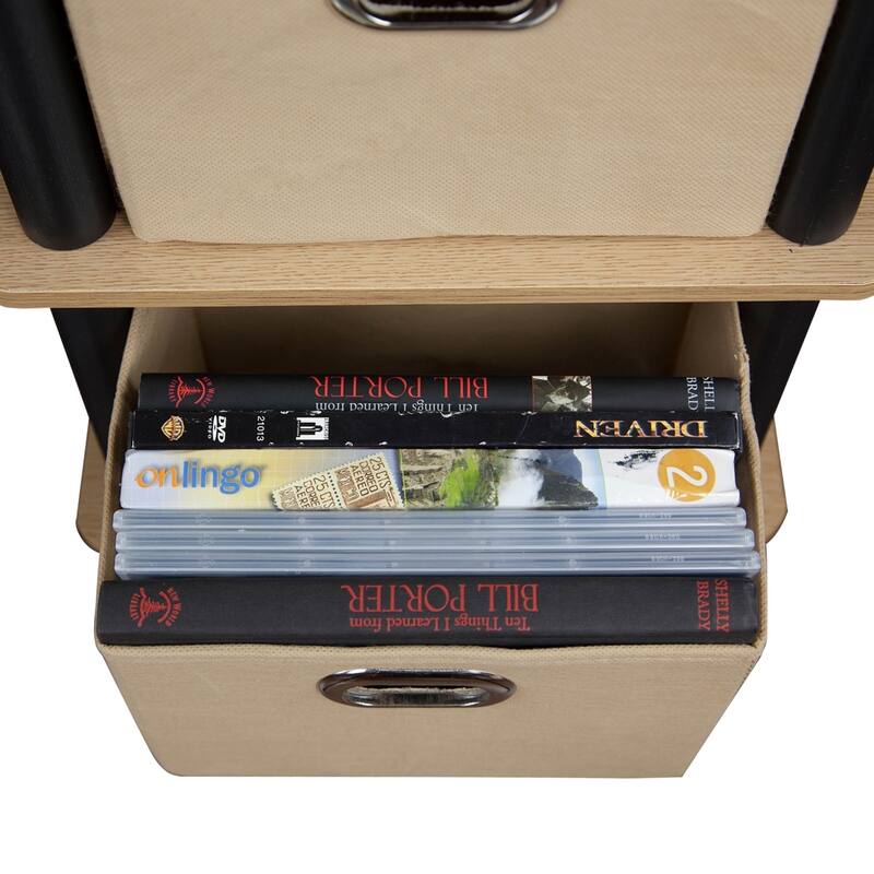 Porch & Den Brown MDF 4-bin Rack System