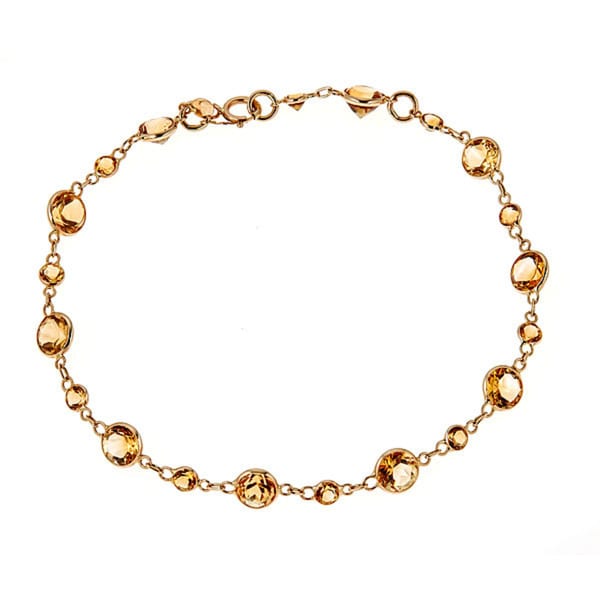 14k Yellow Gold Citrine Bracelet On Free Shipping 14k Yellow Gold Citrine Bracelet