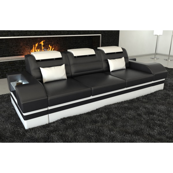 3 Seat Leather Sofa San Francisco Led Lights Free Shipping 3 Seat Leather Sofa San Francisco Led Lights