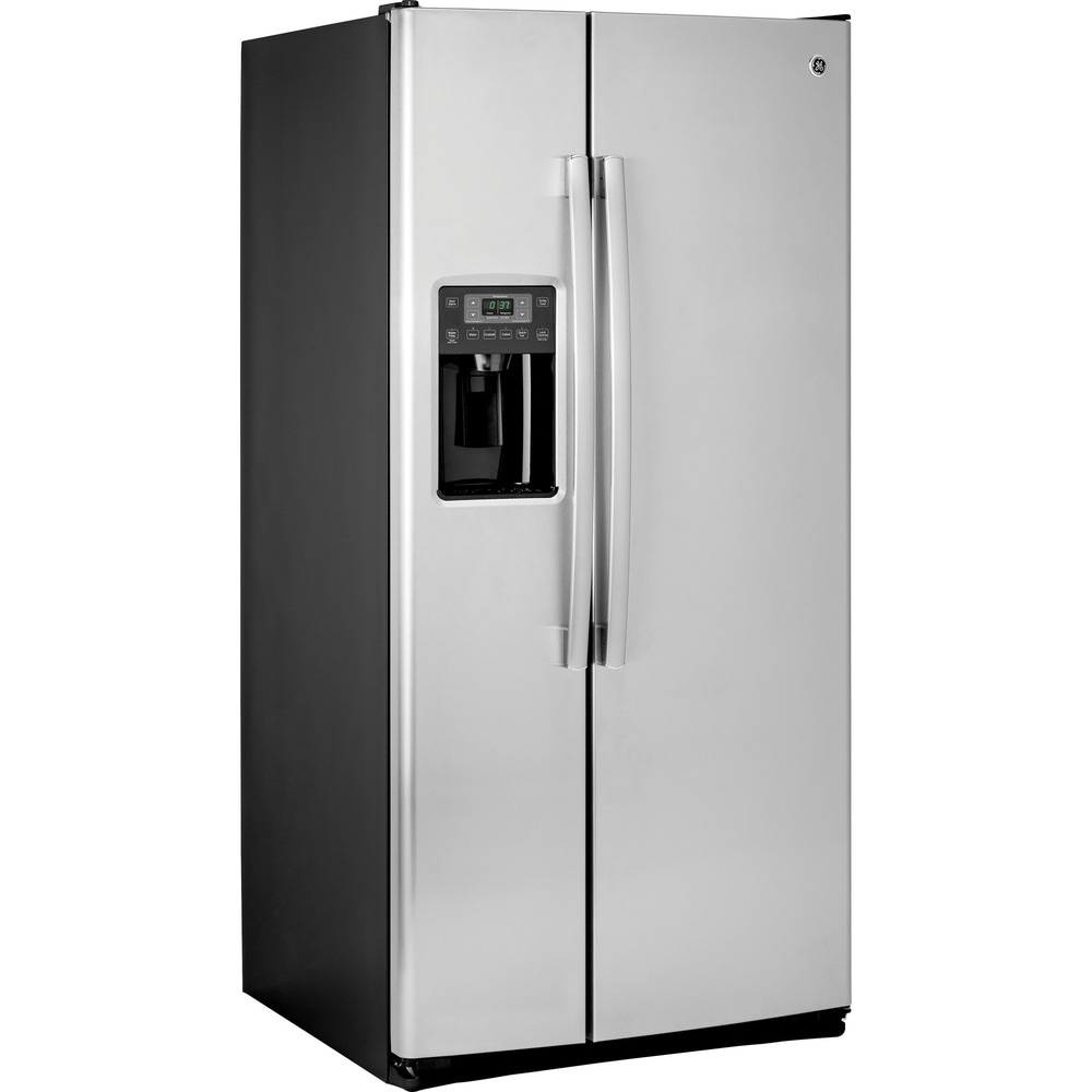 GE APPLIANCES ENERGY STAR 23.2 CU. FT. SIDE-BY-SIDE REFRIRATOR (STAINLESS STEEL)