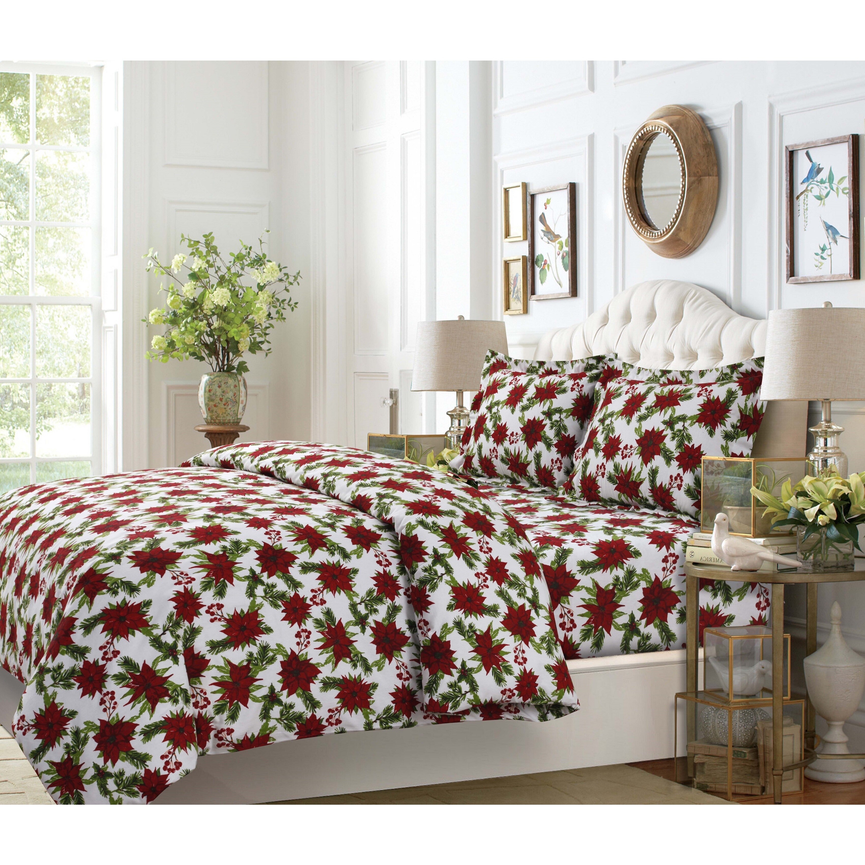 christmas flannel duvet cover