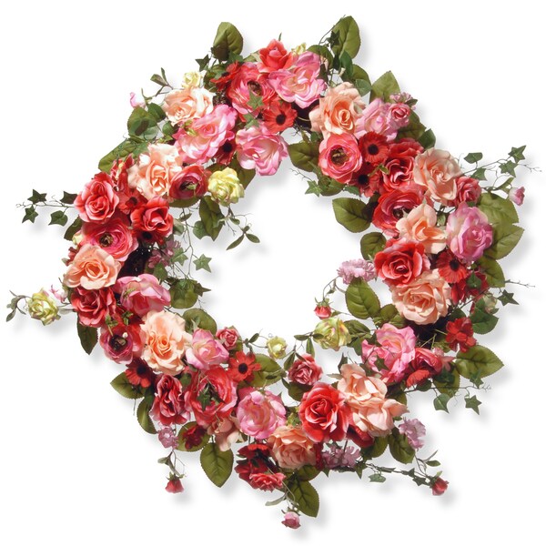 The National Tree Company Polyester 32-inch Spring Wreath