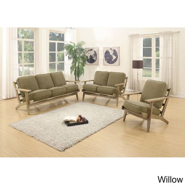 Shop Spitak Loveseat And Sofa Upholstered In Denim Fabric Free
