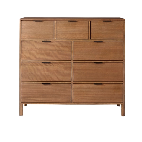 Progressive Brown Veneer Rubberwood MDF 9 drawer Dresser Bed Bath Beyond 13251689