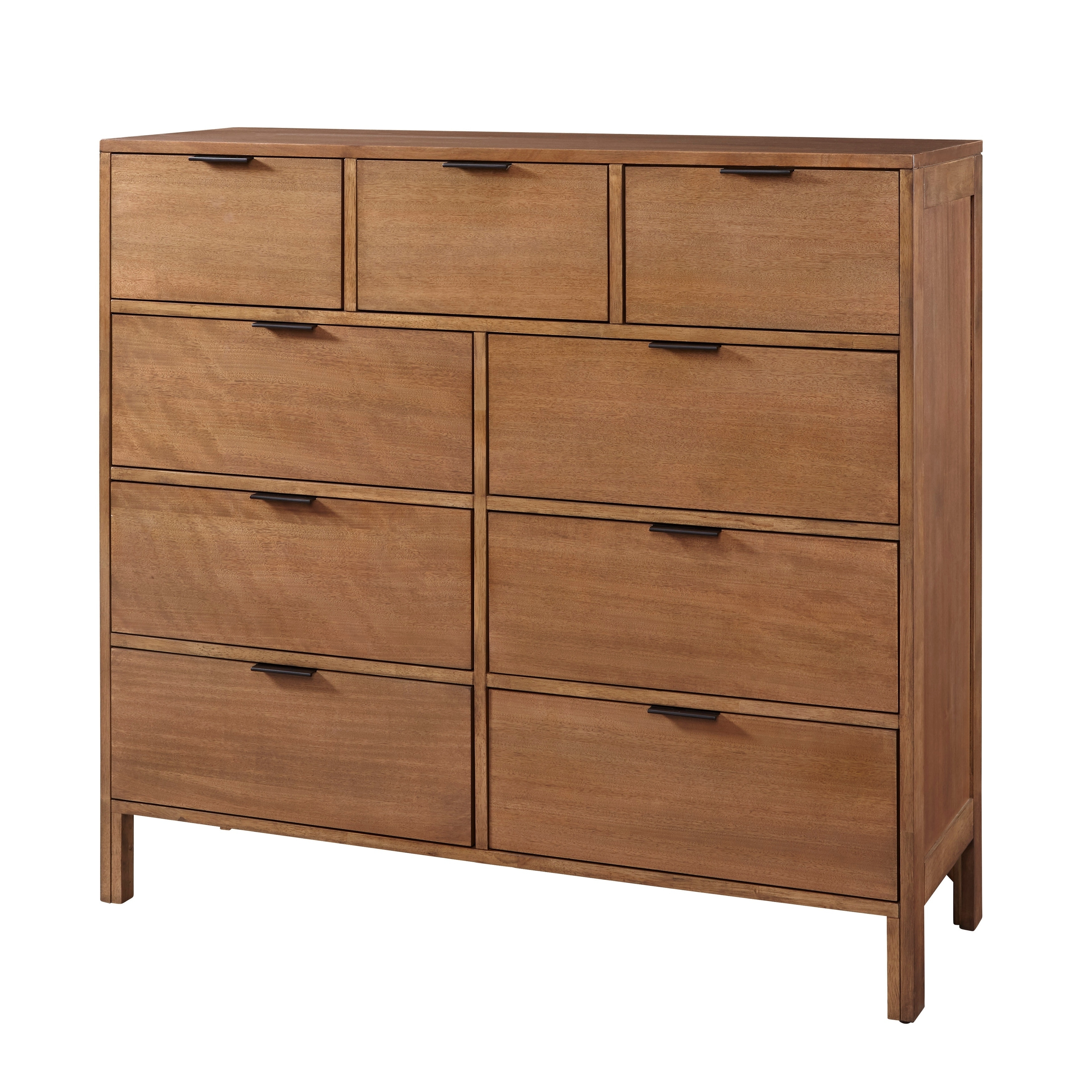 Shop Progressive Brown Veneer Rubberwood Mdf 9 Drawer Dresser On