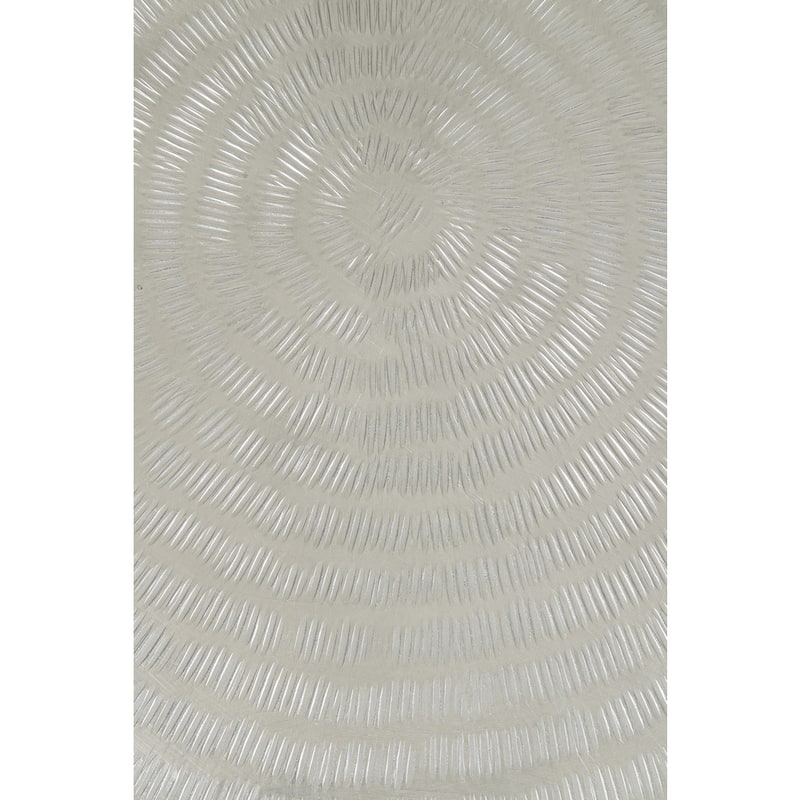 Hammered Metal Drum Accent Side Table by East at Main