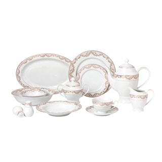 57-piece Bone China Dinnerware Set - Beauty