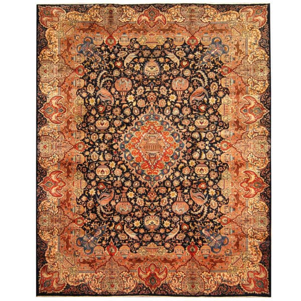 Handmade Herat Oriental Persian Tribal Kashmar Wool Rug - 9'10 x 12'5 (Iran)