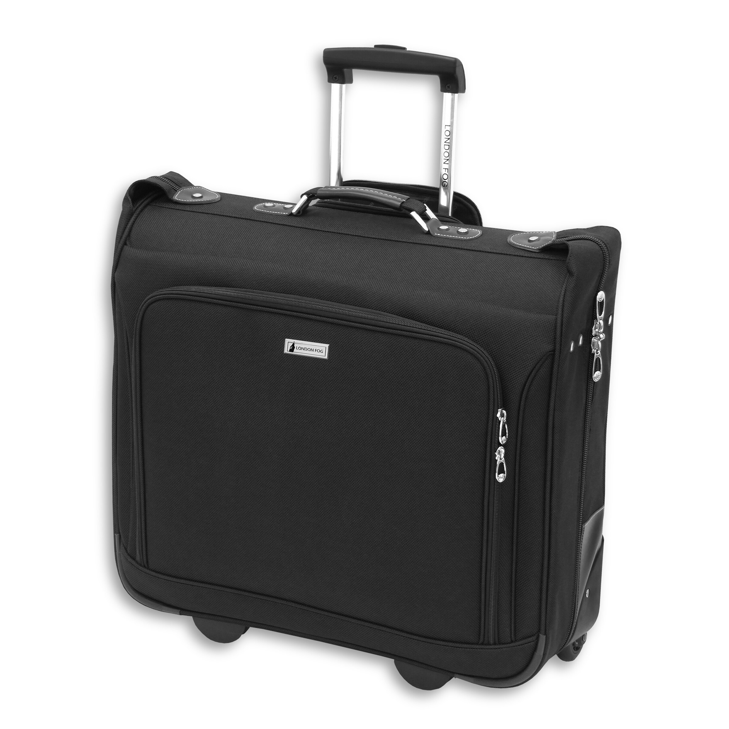 London Fog Buckingham Black Polyester Rolling Garment Bag 44 X 23 4 Opened London Fog Buckingham Black Polyester Rolling Garment Bag 44 X 23 4 Opened