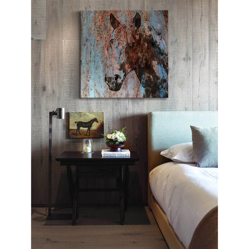 Marmont Hill - 'Rustic Horse II' by Irena Orlov Painting Print on Wrapped Canvas - Multi-Color