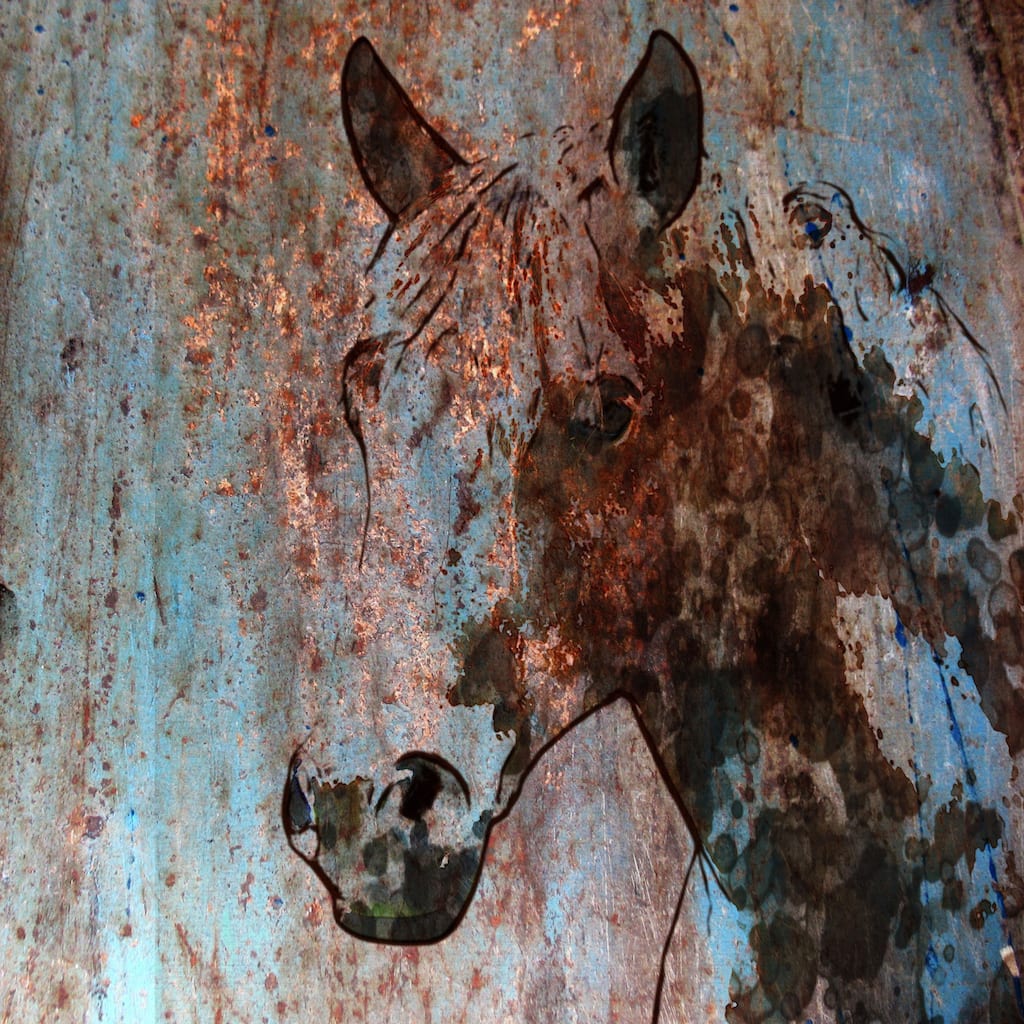 Marmont Hill - 'Rustic Horse II' by Irena Orlov Painting Print on Wrapped Canvas - Multi-Color