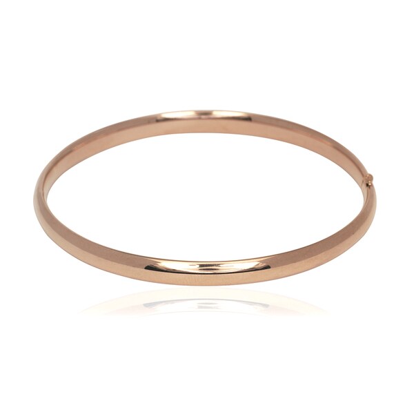 14k rose gold hinged bangle bracelet 14k rose gold hinged bangle bracelet