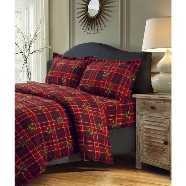 duvet flannel queen king bedding winter cabin lodge bedroom decor cotton sets printed quilt décor living plaid soft cozy