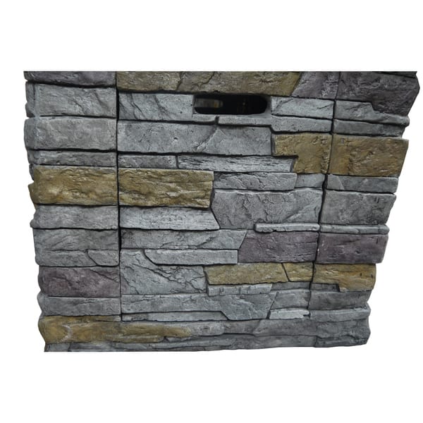 Shop Java 30 Inch Outdoor Square Propane Fire Pit With Lava Rocks