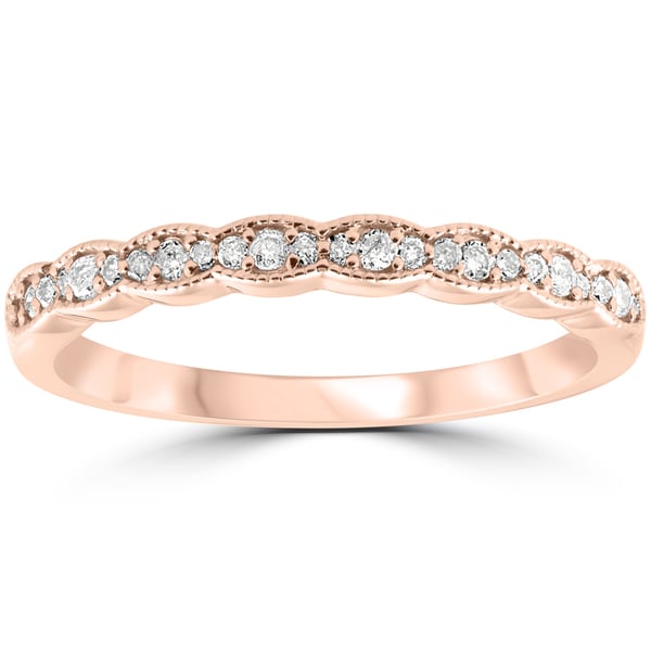 Shop 14k Rose  Gold  1 5 cttw Diamond Stackable Womens 