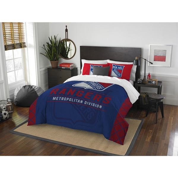 The Northwest Co Nhl New York Rangers Draft Blue And Red Full The Northwest Co Nhl New York Rangers Draft Blue And Red Full Queen 3 Piece Comforter Set Free Shipping Today 13256723