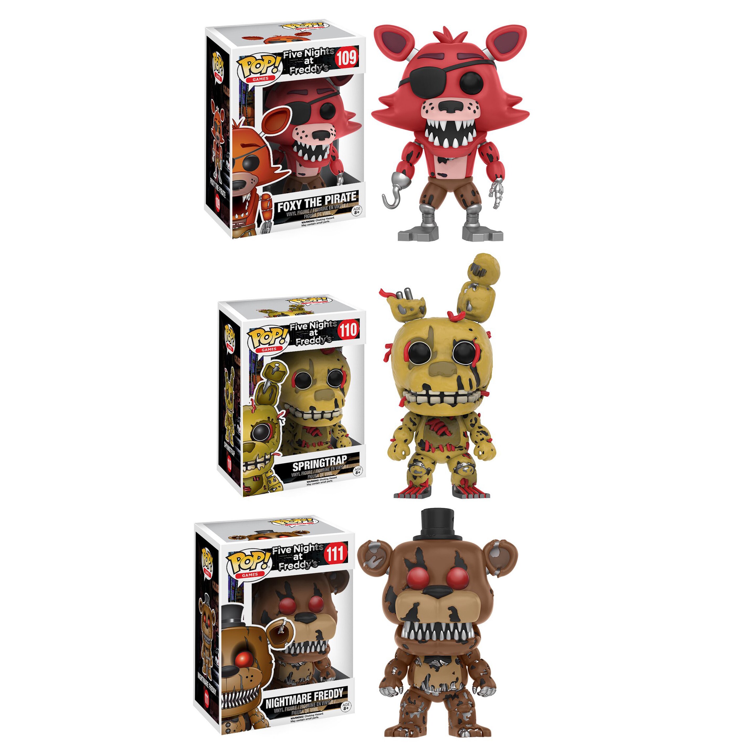 five nights at freddy's pop figures