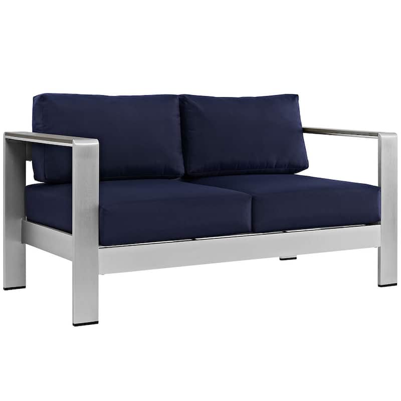 Shore 4-piece Outdoor Patio Aluminum Sectional Sofa Set