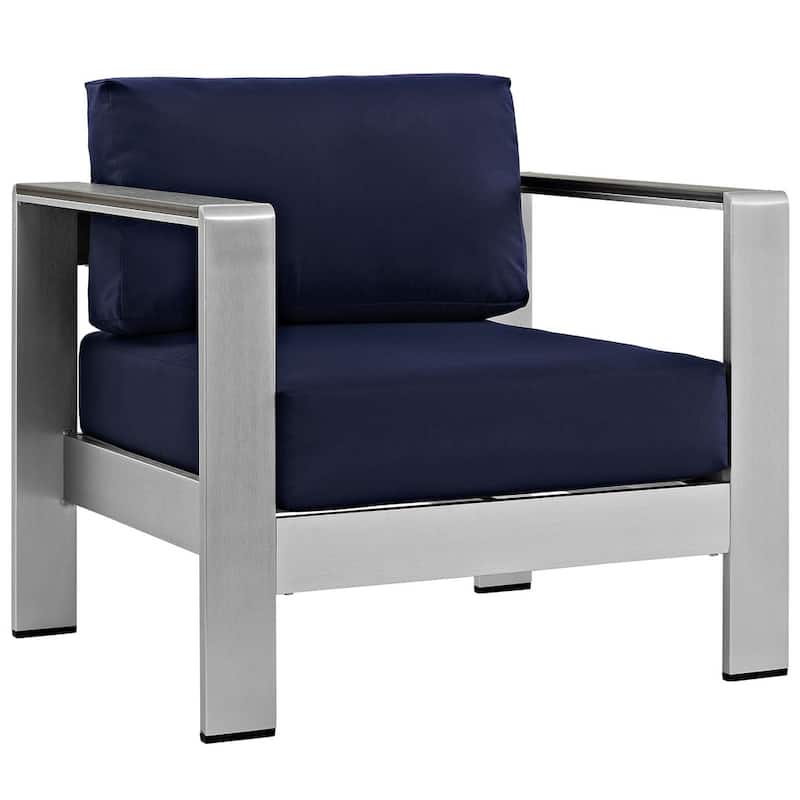 Shore 4-piece Outdoor Patio Aluminum Sectional Sofa Set
