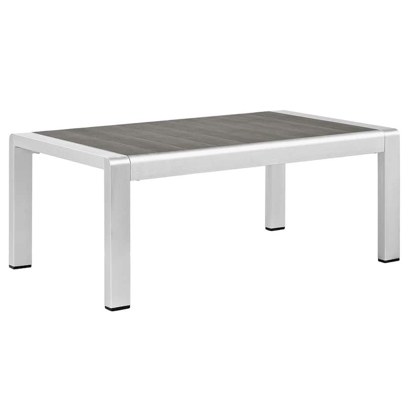 Shore 4-piece Outdoor Patio Aluminum Sectional Sofa Set