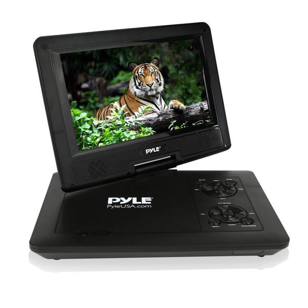 Pyle PDV71BK 7-inch Portable CD/DVD Player/ Built-in Rechargeable Battery/ USB/SD Card Memory Readers (4 Color Options)