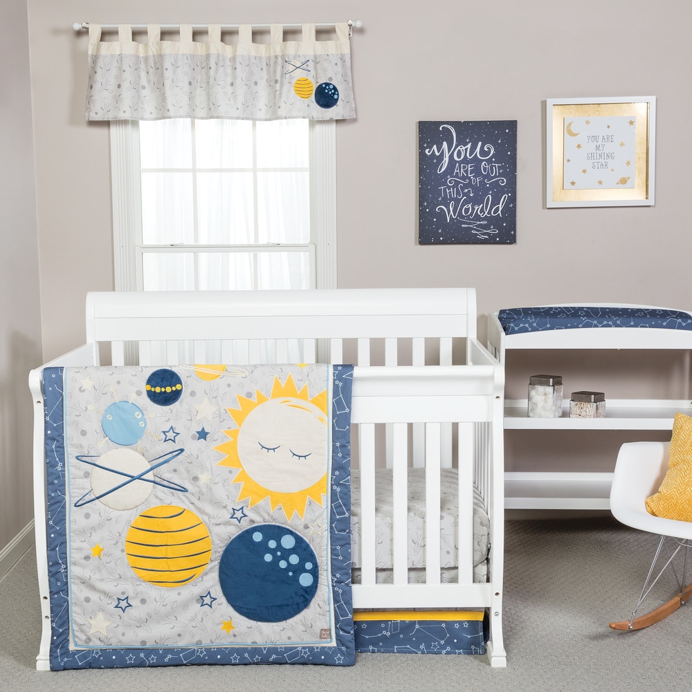 space theme crib bedding