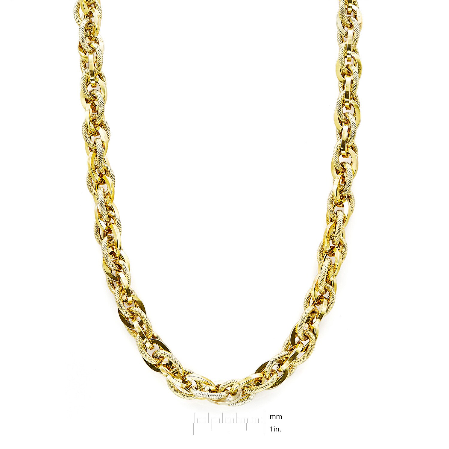 Shop 18k Yellow Gold Double Link Rolo 