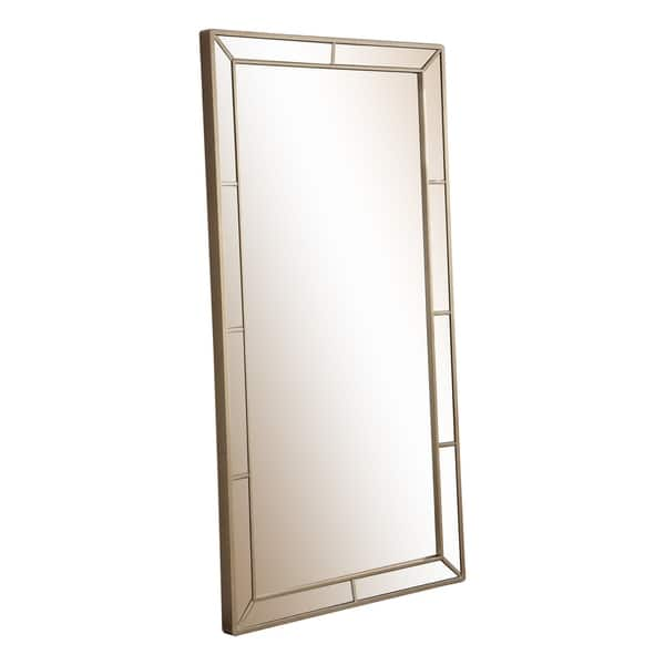 Abbyson Krista Floor Mirror - Silver