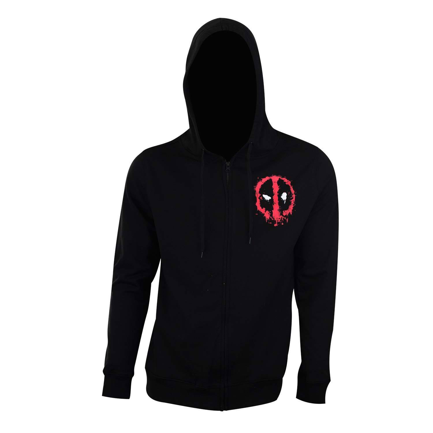 deadpool zip up hoodie