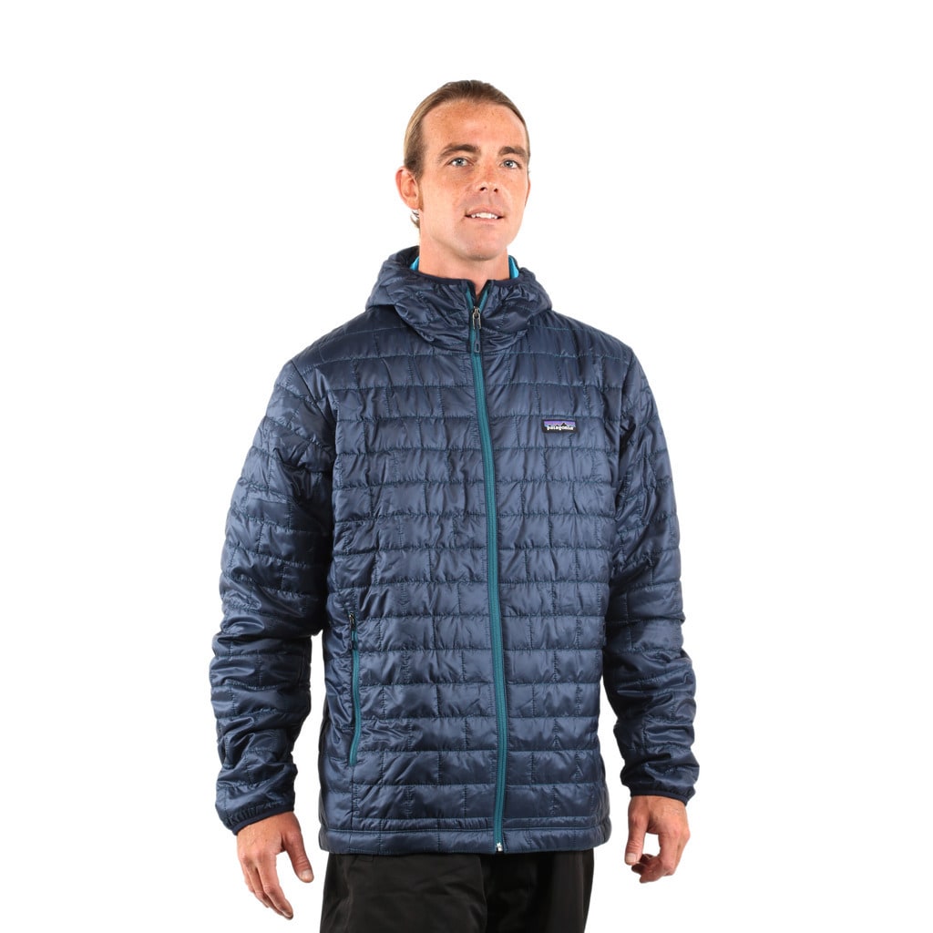 patagonia nano puff hoody navy blue