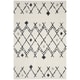 Navy and cream area rug