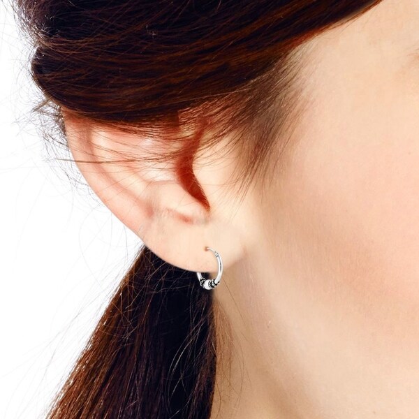 12mm huggie earrings