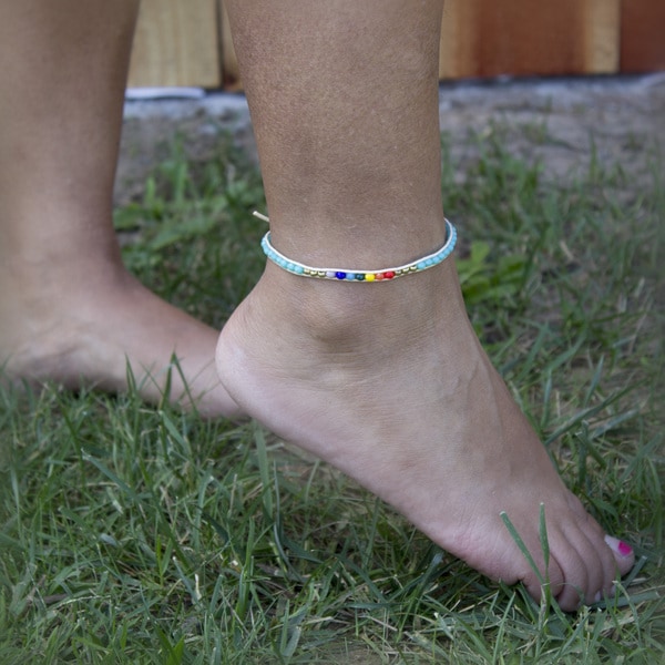 crystal ankle bracelet