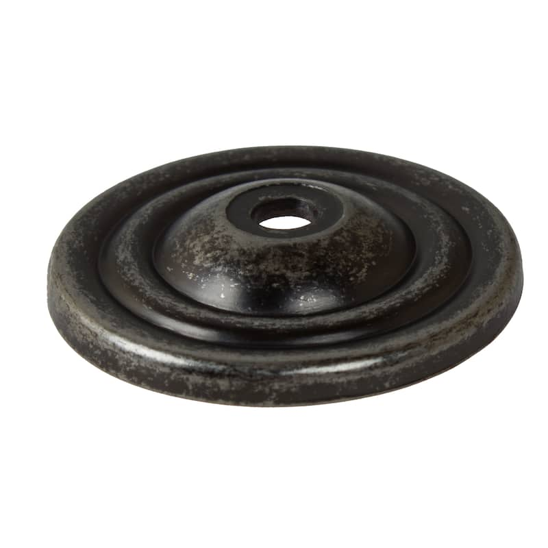 GlideRite 1.5-inch Weathered Nickel Thin Rounded Ring Cabinet Back Plates (Pack of 10 or 25)