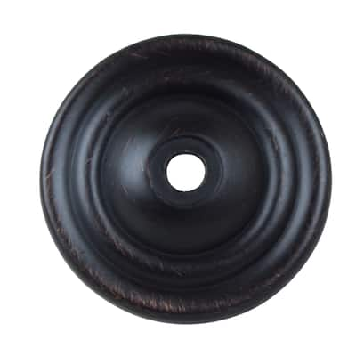 GlideRite 1.5-inch Oil Rubbed Bronze Thin Rounded Ring Cabinet Backplates (Pack of 10 or 25)