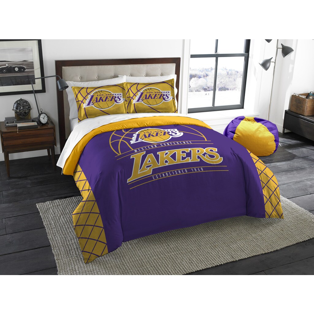 Shop The Northwest Company La Lakers Yellow Purple Polyester Full