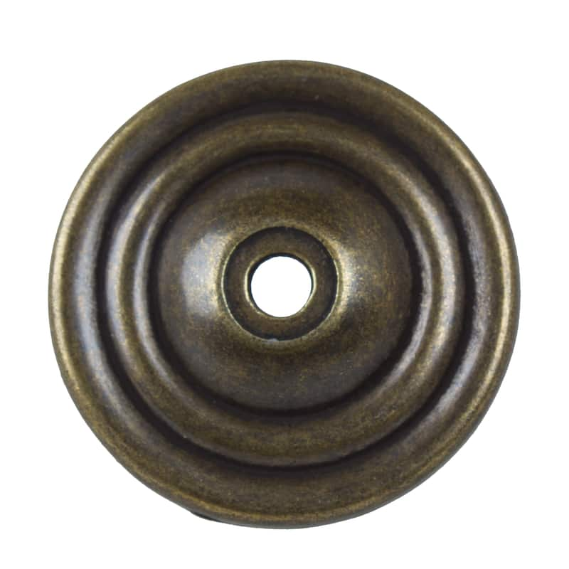 GlideRite 1.5-inch Antique Brass Thin Rounded Ring Cabinet Backplates ...