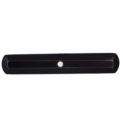 GlideRite 6-inch Long Oil Rubbed Bronze Narrow Rounded Rectangle Cabinet Backplates (Pack of 10 or 25)