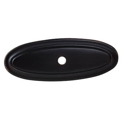 GlideRite 3-inch Long Oil Rubbed Bronze Thin Oblong Ring Cabinet Back Plates (Pack of 10 or 25)