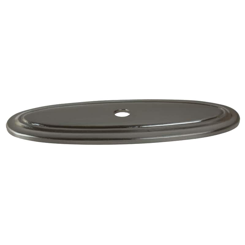 GlideRite 3-inch Long Satin Nickel Thin Oblong Ring Cabinet Back Plates (Pack of 10 or 25)