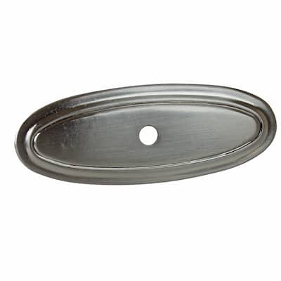 GlideRite 3-inch Long Satin Nickel Thin Oblong Ring Cabinet Back Plates (Pack of 10 or 25)