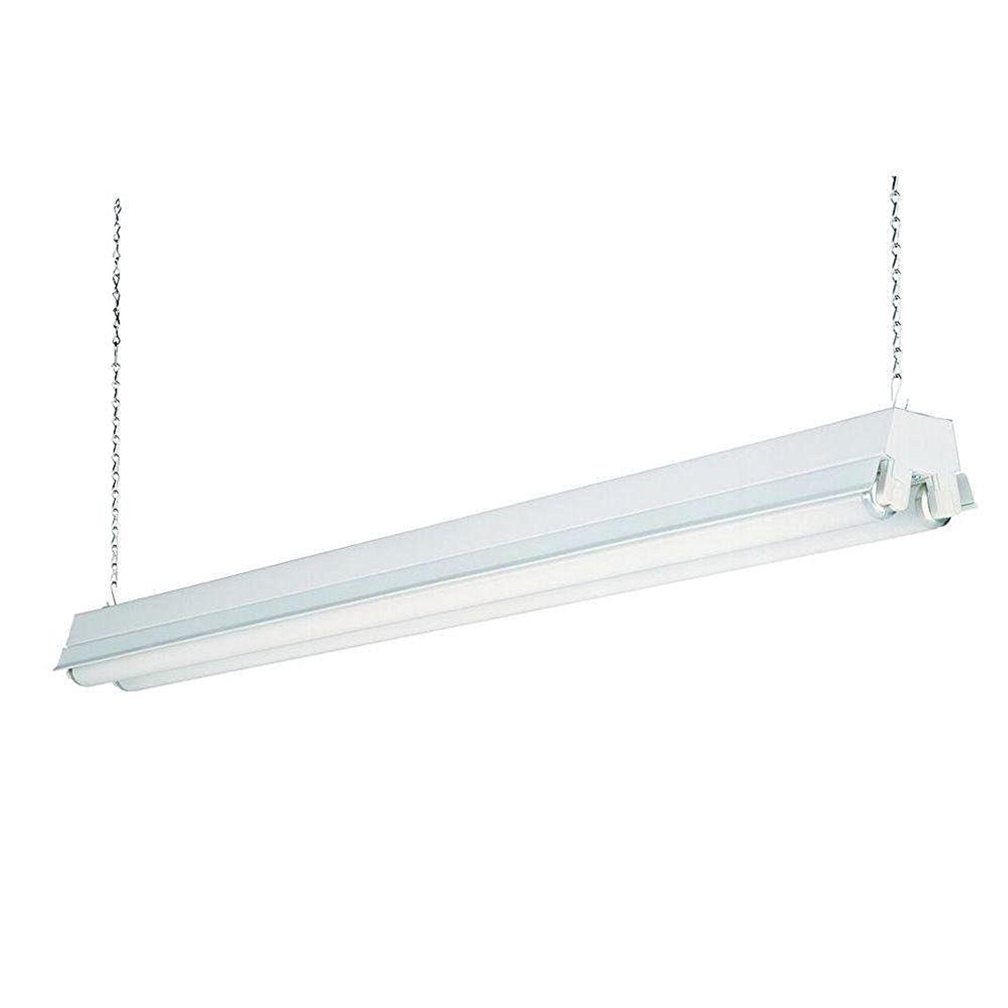 Lithonia Lighting 1233 Re White 2 Light T8 Fluorescent Residential Lithonia Lighting 1233 Re White 2 Light T8 Fluorescent Residential