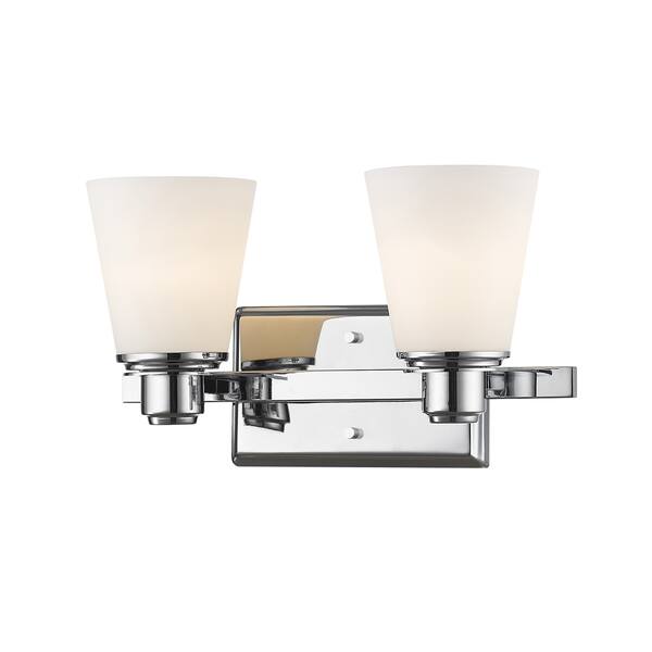 Avery Home Lighting Kayla collection 2 Light Vanity Light in Chrome ...